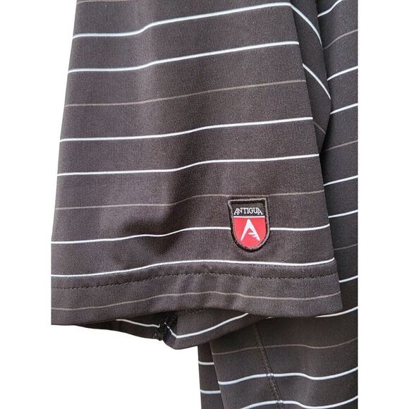 NHL Polo Men Sz M Antigua Golf Dallas Stars 2008 Playoffs‎ Desert Dry Striped - Picture 4 of 9